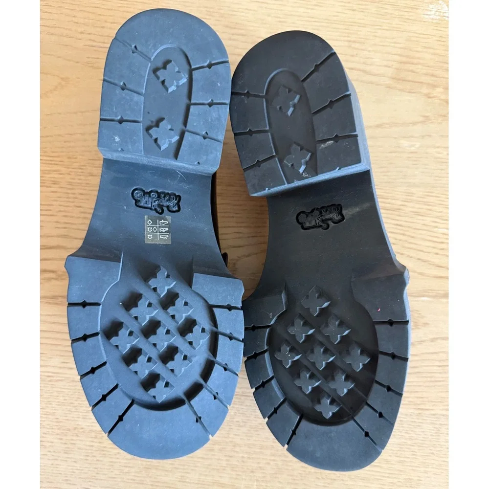 Coach Black Leather Leah Loafers Women's Classic Style - Picture 2 of 3